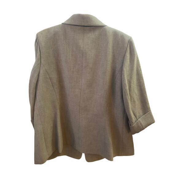 NWT KASPER WOMAN CYREESS GREY SINGLE BREASTED PLUS SIZE BLAZER SIZE 16W - Picture 2 of 8
